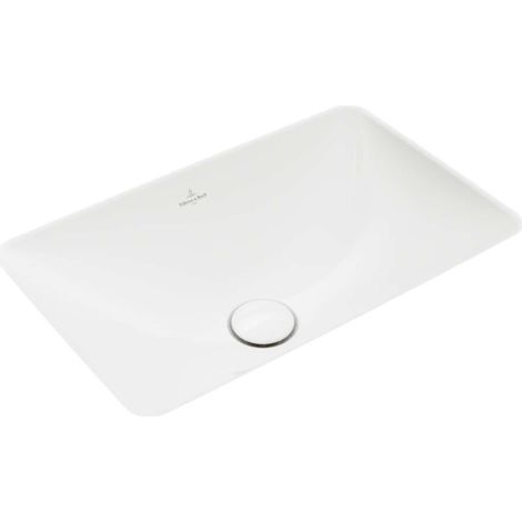 Villeroy & Boch Loop&Friends - Lavabo ad incasso, 45x28 cm, senza troppopieno, bianco alpino 4A560101 (1/3)