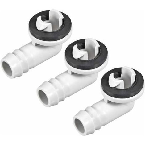 Connecteur Coude Raccord pour Climatisation Drainage Tuyau - 15mm - Mini-Split Unités et Fenêtre AC Unité Parties - 3Pcs (1/5)