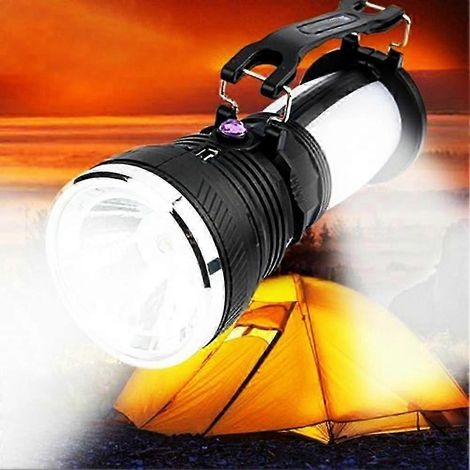 Outdoor-Camping-Taschenlampe mit Solarenergie, superhelle LED-Stirnlampe für Camping, Wandern, Campingausrüstung, Campingwerkzeug (1/5)