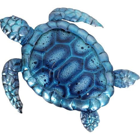 Signes Grimalt Mur Adorno Garden Turtle Ornement Blue Garden 24x27x1cm 27218