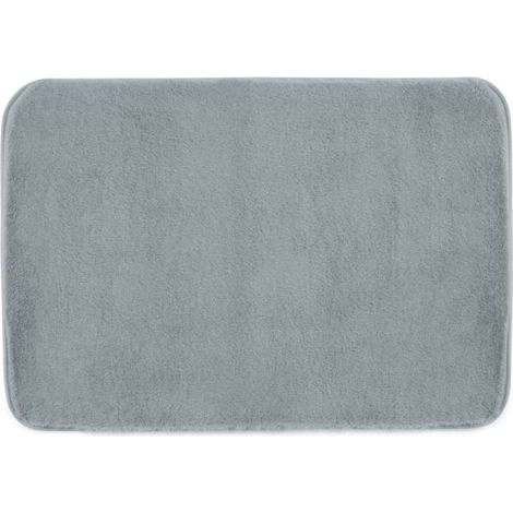 Tappeto bagno Fuzzy grigio