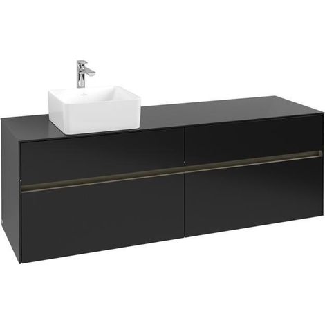 VB WTUS Collaro C050B0 1600x548x500mm avec cloche. 4 extraits WT gauche Laque noire mate