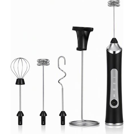 batteur électrique noir en acier inoxydable modele 13