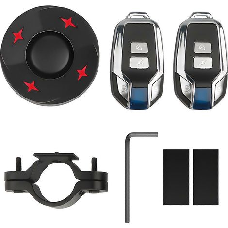 Fahrrad-Rücklicht mit Ein-Klick-Suche, einstellbar, empfindlicher USB-Anschluss, Alarm, UV-Schutz, Material: PC, mit Fernbedienung (1/5)