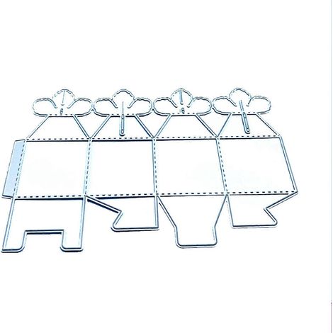 3D-Blütenblätter-Geschenkbox aus Metall, Stanzschablone, DIY, handgefertigt, faltbar, für Schachteln, Prägewerkzeug, Stanzteile, Scrapbooking, Papier, Karten, Temp