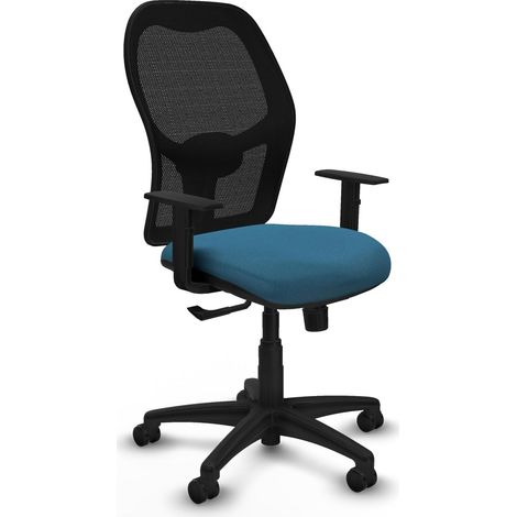 Chaise de bureau piqueras y crespo Alocén noir mousse épaisse (1/2)