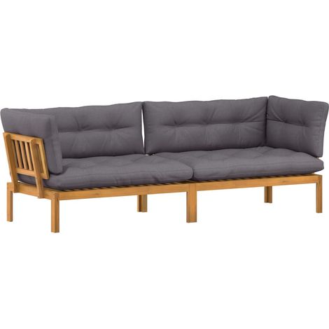 Maison Exclusive - Garten Pallet Sofa Einheiten 2 Stück Natürlich