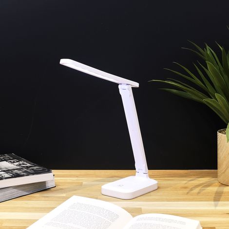 Lampe - HOME DECO FACTORY - Pliable - Rechargeable - Tactile - Blanc (1/5)