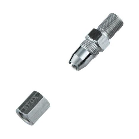 Convient pour l'installation de raccords de réparation de flexibles de freins à disque hydrauliques de couleur argentée pour vélos. (1/5)
