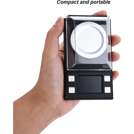 Balance de poche électronique numérique portable LCD de haute précision (0,001 g) pour peser les bijoux et l'or (10 g) (1/5)