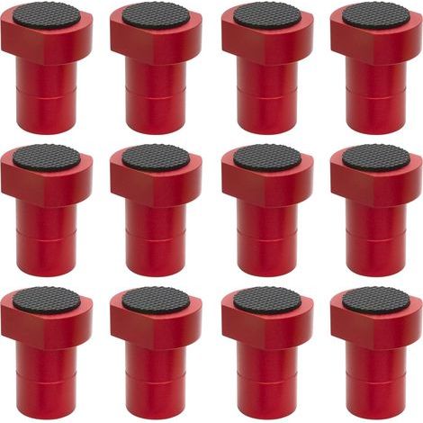 Set mit 12 3/4"-Werkbankanschlägen, rutschfeste Anschläge aus Aluminiumlegierung für MFT-Tische, Holzbearbeitungs- und Heimwerkerprojekte (19 mm / 0,75 Zoll) (1/5)