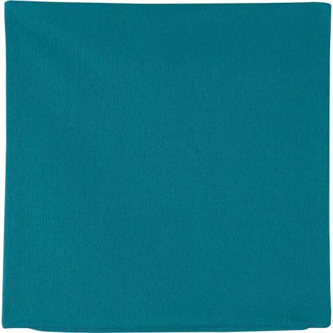 Homemaison – Housse de coussin extérieur 60x60 cm en toile polyester – Résistante aux intempéries – Déhoussable et lavable à 30°C – Coloris bleu foncé