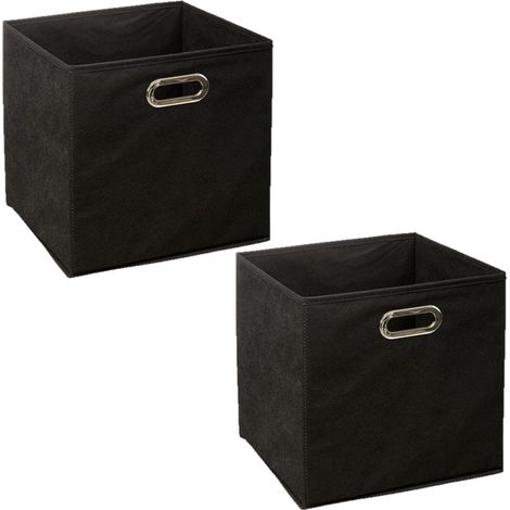 Lot de 2 boites de rangement pliables en tissu MIX'N MODUL