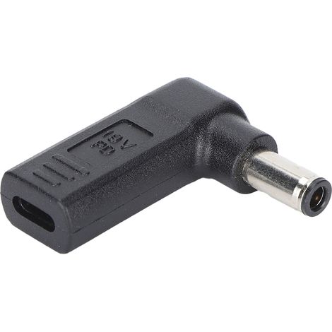 Adaptateur USB-C vers CC, connecteur femelle-mâle coudé PD 6,0 x 0,6 mm, dispositif de charge (1/5)