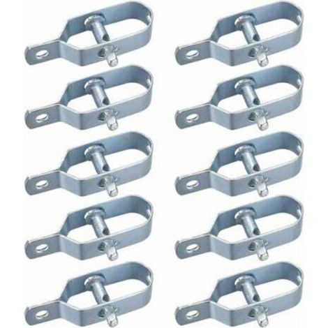10 Pièces Tendeur Grillage, Tendeur de Clôture, Tendeurs à Fil Barbelé, Kit de Connecteurs Tendeur de Corde pour Fil de Tension (1/4)