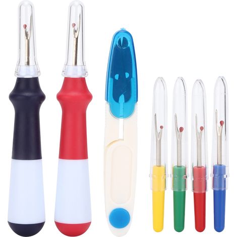 Seam Ripper Kit Colorful Durable Stainless Ergonomic Handy Handles Thread Remover for Sewing Embroidery Quilting (1/5)