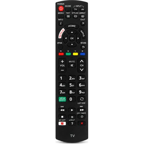 Télécommande TV Compatible avec Panasonic N2QAYB001134, Boutons Netflix et Apps (1/5)