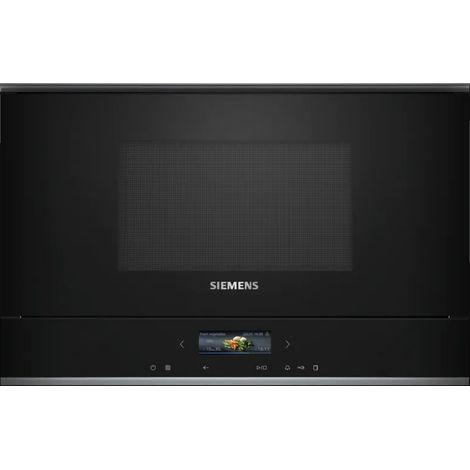 Forno a Microonde Combinato Siemens iQ700 BE732R1B1 da Incasso, 21 L, 900 W, Nero, con Display Integrato (1/4)