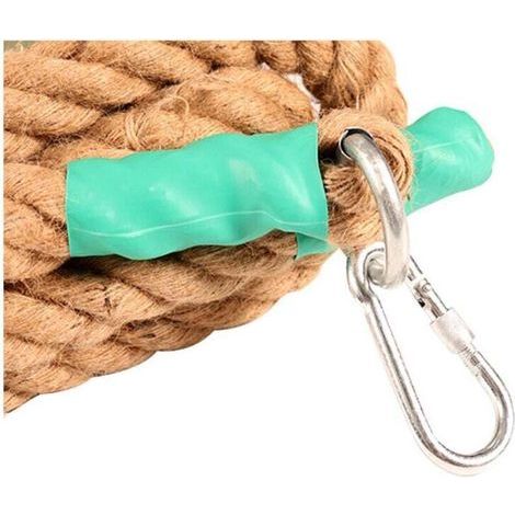 Corde à Grimper avec Mousqueton , Corde de Bataille Power Training - Corde pour l'Entraînement Musculaire, Formation de Force-30mm3m-Fei Yu