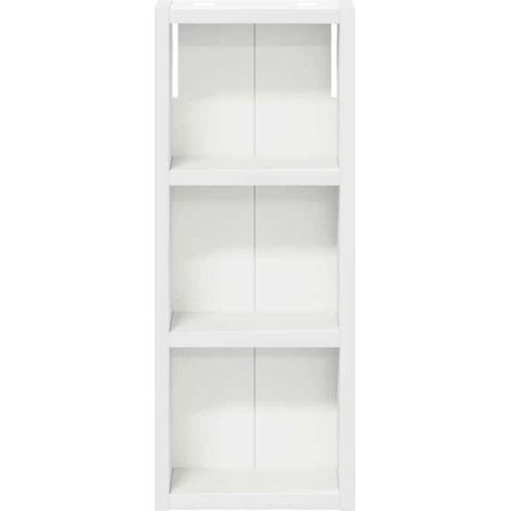 Armoire Murale Salle De Bain - Bois D Ingénierie - Blanc - 20 x 10 x 50 cm - 2 Étagères - 1 Pièce (1/5)