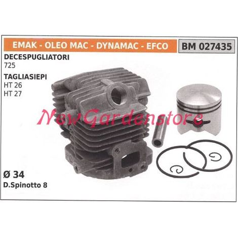 Cilindro pistone segmenti EMAK motore decespugliatore 725 027435