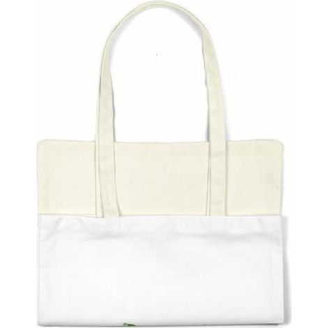 Sac Tote - Sac Shopping Réutilisable En Coton - 34 x 40 cm - Anses Longues - 1 Pièce (1/4)