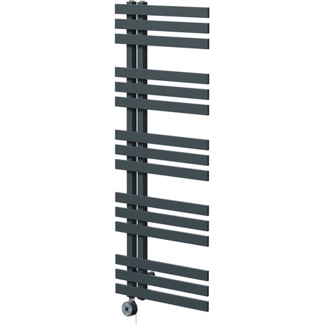 Wholesale Domestic Holden Anthracite 1200mm x 500mm Designer Digital Thermostatic Electric Heated Towel Rail (1/5)