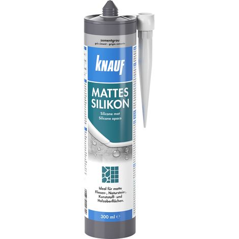 Knauf Mattes Silikon zementgrau 300 ml (1/2)