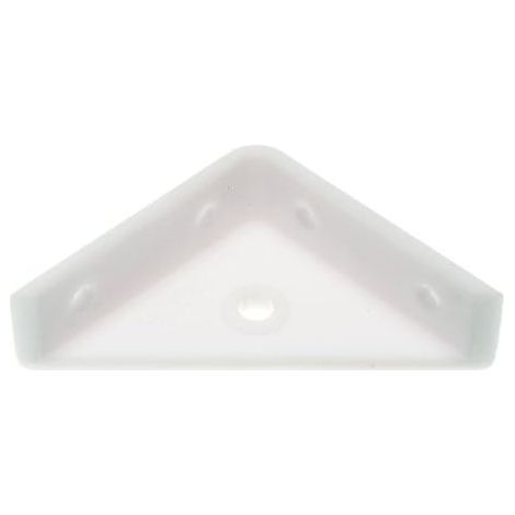 One Stop DIY Lot de 40 équerres d'angle en plastique Blanc 50 x 50 mm