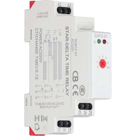 5A 220V AC Hilfsrelais mit LED-Anzeigeleuchte für Zwischensicherheitsschleife (1/5)
