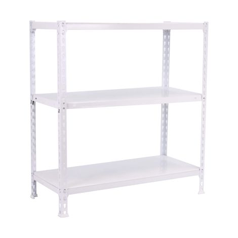 SimonRack Scaffale Portaoggetti, 900x900x500 mm, 3 Ripiani, Portata 70 kg per Ripiano, Metallo, Scaffale da Garage, Bianco – Ecoclick (1/3)
