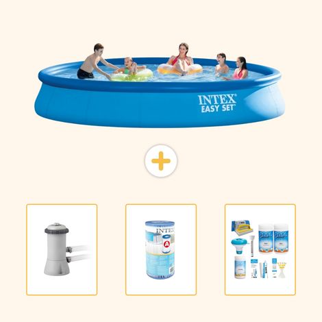 Intex Piscine Easy Set Ronde - 457x84 cm - 4-pièces  S22427 (1/5)