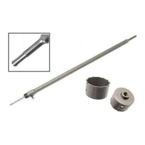 FRESA A TAZZA MM 120 CAROTATRICE CON ASTA SDS PLUS 350 MM CEMENTO MURO MATTONI