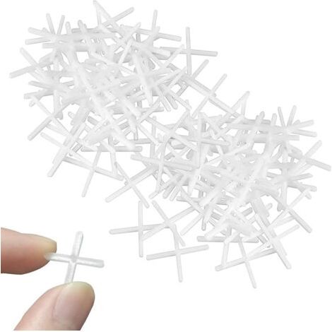 1000Pcs Croisillon de Carreleur 2mm Croisillons pour Carrelage, Système de Nivellement de Carrelage pour un Espacement Régulier Lors de la Pose de Carreaux (1/5)