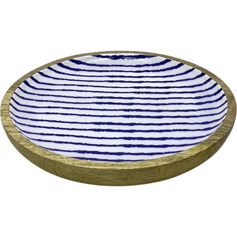 Signes Grimalt Plato Cocina Plato Rayas S Cajas Y Bandejas Azul 21x21x3cm 36299