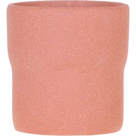 Cache-pot Décoratif Rustique Style Minimaliste Formes Organiques Orange Brûlé Ø 9 cm - PANGIVO