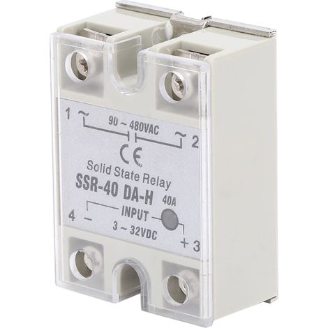 Halbleiterrelais DC/AC SSR mit kontaktlosem Schalter, hohe Qualität, SSR-40A DA H 90-480VAC (1/5)