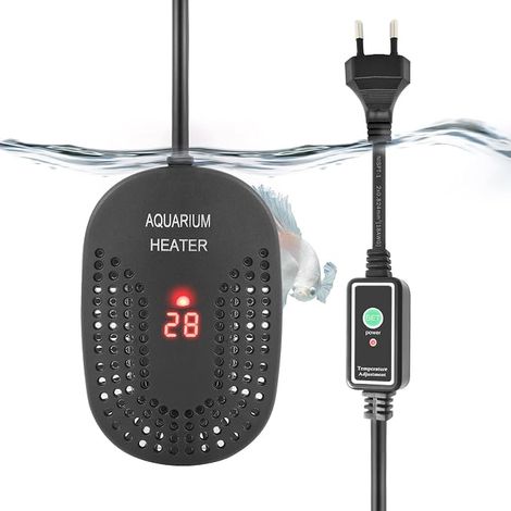 Chauffage pour Aquarium 50W 100W, Chauffage Submersible avec Contrôleur Externe, Résistant Aux Chocs, pour Aquarium Poissons, Tortues, de 15 à 110 litres (1/4)