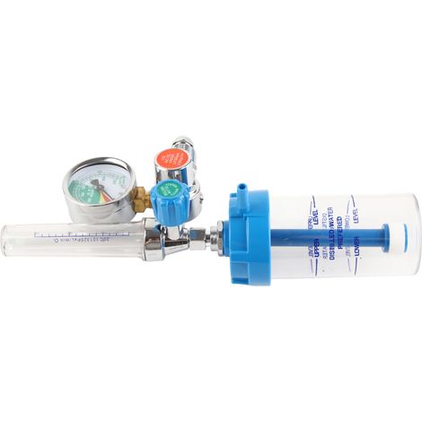 Débitmètre d'oxygène avec régulateur de pression et raccord BSP 5/8" fileté (1/5)
