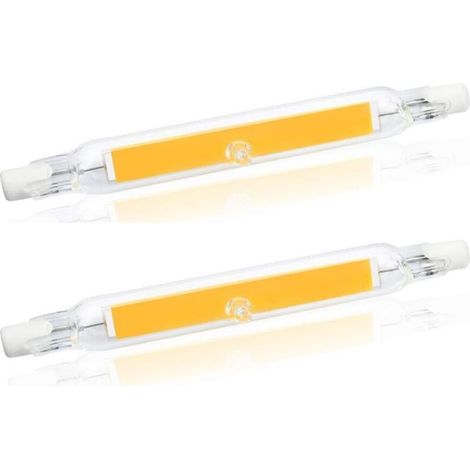 5W R7S 78MM Ampoule LED de J78 COB filament, 500 lumens 360 degrés, ampoule halogène 30W 48W 50W équivalent, parfait pour maison, cuisine, pièce, balcon, bureau, etc (2pcs, Blanc Chaud 2700K) [Classe (1/5)