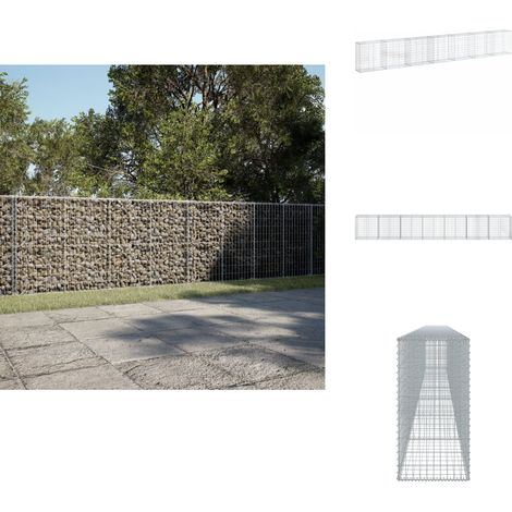 Panier gabion avec couvercle 700x50x100 cm fer galvanisé - Panier Gabion - Paniers Gabion - Mur En Gabion - Gabion (1/5)