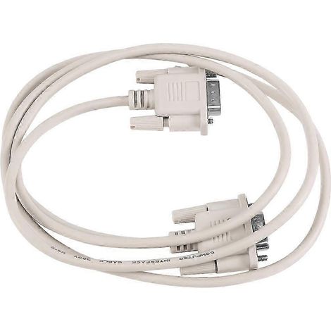 Câble adaptateur RS232 DB9 mâle 9 broches vers VGA mâle 15 broches, gris clair, 1,4 m. (1/5)
