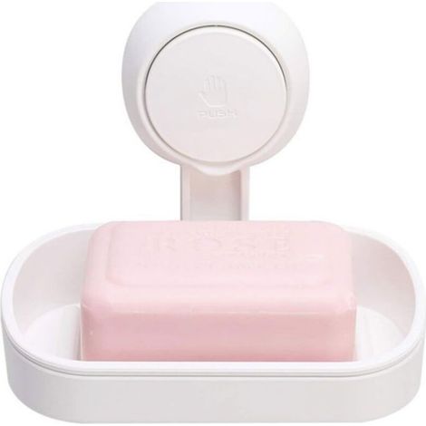 Porte-Savon À Ventouse - Capacité 5 Kg - Rotation 360° - Pour Salle De Bain Cuisine RV - Sans Perçage - 1 Pièce (1/3)