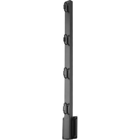 Extension de poteau de clôture, 8 pièces 605 mm, bras en fil barbelé en acier robuste, fixation plate ou en surface, protège l'intimité et empêche les animaux de sauter.