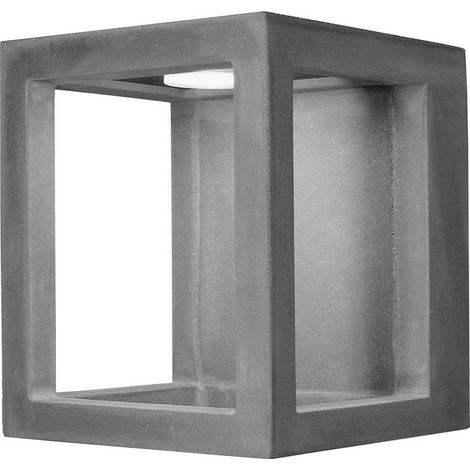 WANDLEUCHTE IP65 BOX LED 4 W 4000 K ZEMENT 208 LM (1/2)