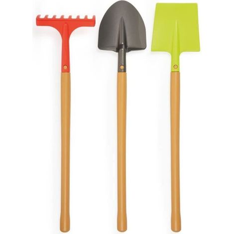 Filet de 3 grands outils de jardin - ECOIFFIER - 4338 - Préparons le sol - 70 cm