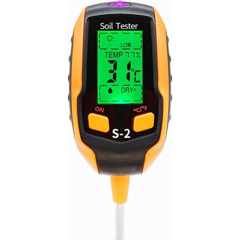 Sol Ph mètre 5-en-1 testeur de sol humidité numérique plante thermomètre Test humidimètre pour plantes en pot jardins pelouses (1/3)