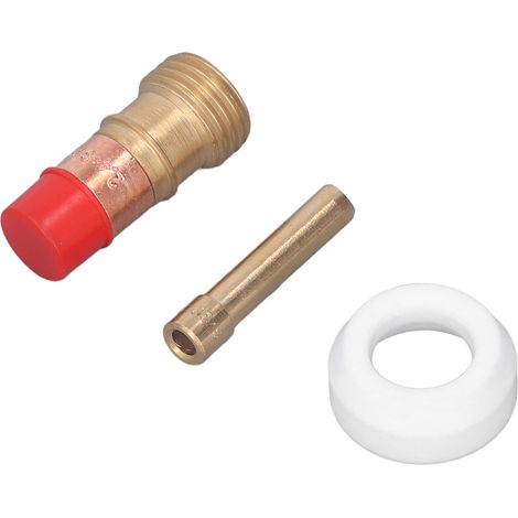 Kit de remplacement pour lampe à souder TIG : couvercle avant en PTFE, lentille de gaz et collecteur pour pistolet de soudage TIG WP17 (1/5)