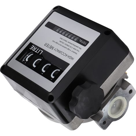 4-stelliger Kraftstoffdurchflussmesser, großes LCD-Display, 5-30 GPM / 20-120 l/min, hohe Genauigkeit für Benzin, digitaler Durchflussmesser (1/5)