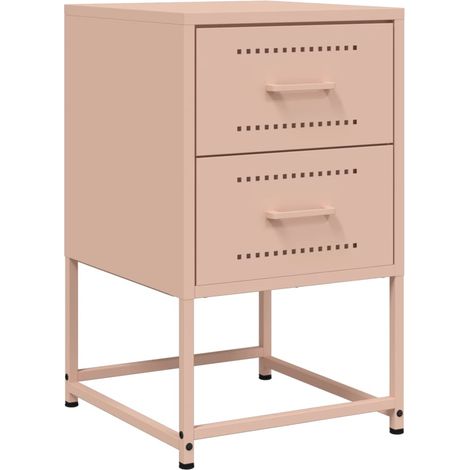 Maison Exclusive - Nachttisch Rosa 36x39x60,5 cm Stahl